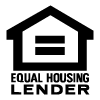 Equal Housing Lender logo with house icon and horizontal lines